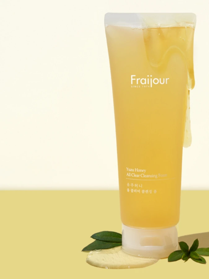 Мягкая пенка для умывания с прополисом и экстрактом юдзу Fraijour Yuzu Honey All Clear Cleansing Foam