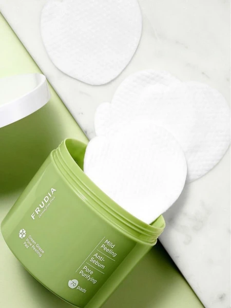 Отшелушивающие пэды с зеленым виноградом FRUDIA Green Grape Pore Peeling Pad Отшелушивающие пэды с зеленым виноградом FRUDIA Green Grape Pore Peeling Pad