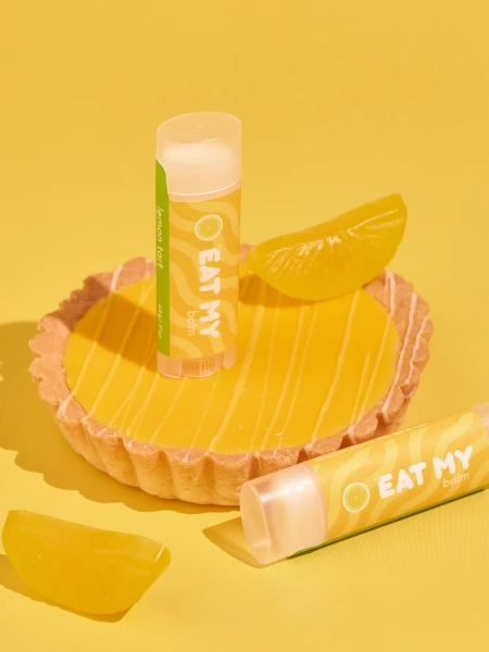 Бальзам для губ с ароматом лимонного тарта EAT MY BALM Lemon Tart