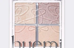 Многофункциональная палетка-хайлайтер Huemi Multi-Use Glow On Palette №02 Pure Glam