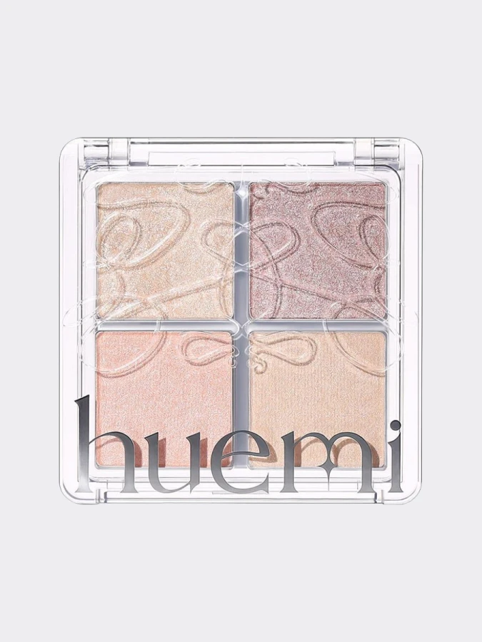 Многофункциональная палетка-хайлайтер Huemi Multi-Use Glow On Palette №02 Pure Glam