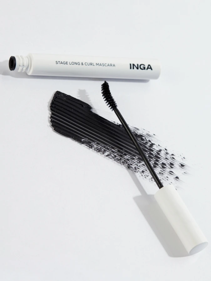 Подкручивающая тушь для ресниц INGA Stage Long&Curl Mascara Black