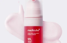 Укрепляющая пузырьковая сыворотка с коллагеном и ПДРН Medicube PDRN Pink Collagen Bubble Serum