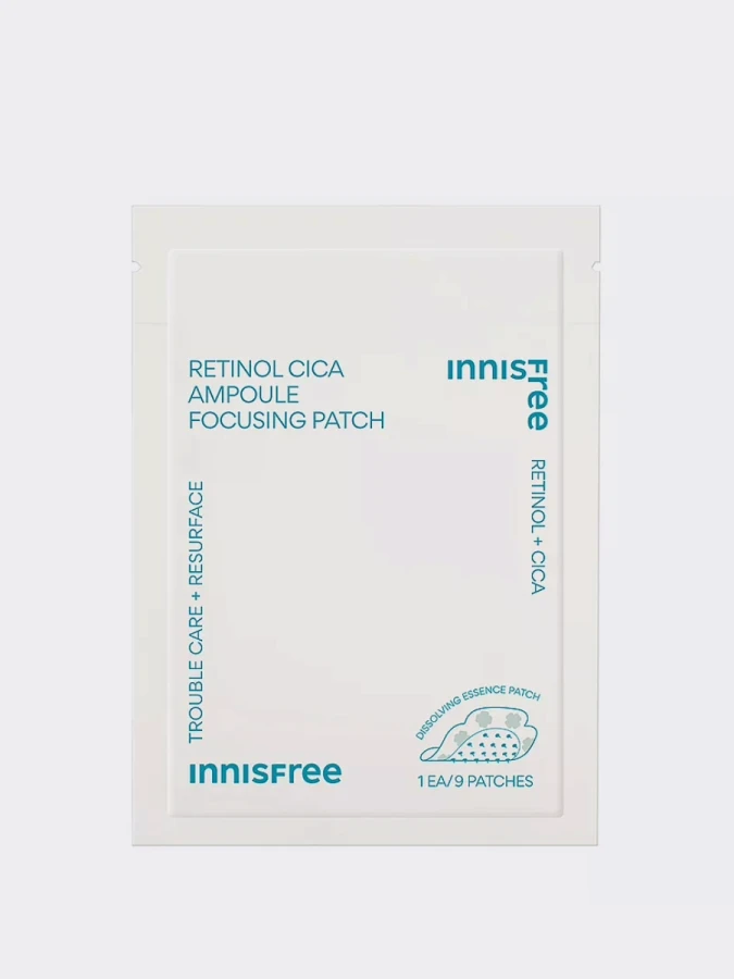Патчи против воспалений с ретинолом и экстрактом центеллы innisfree Retinol Cica Focusing Patch