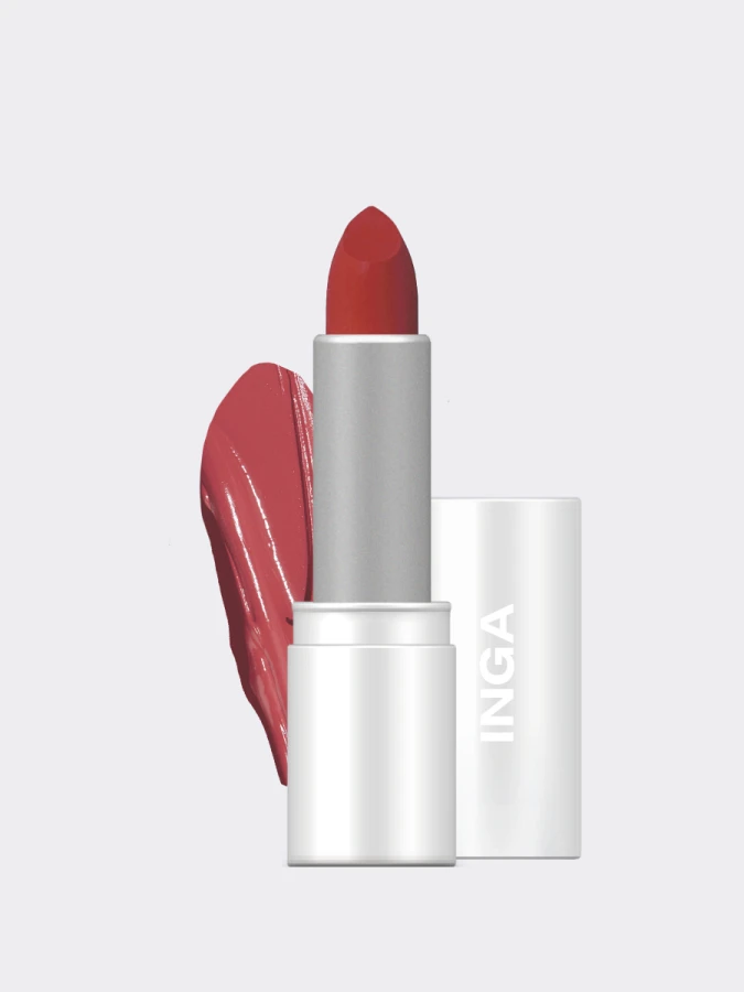 Помада для губ с полуматовым финишем INGA Powder Blur Lipstick Evening Rose