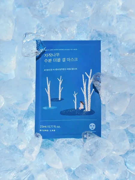 Усиленная смягчающая тканевая маска с берёзовым соком Round Lab Birch Juice Moisturizing Double Gel Mask