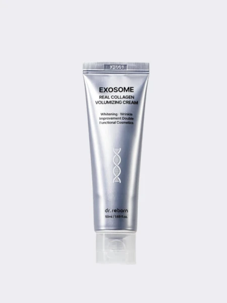 Укрепляющий крем для лица с экзосомами и бакучиолом DR.REBORN Exosome Real Collagen Volumizing Cream