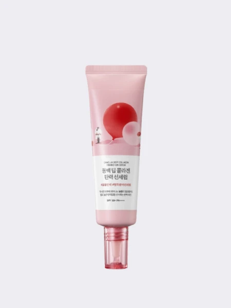 Солнцезащитный флюид с экстрактом камелии Round Lab Camellia Deep Collagen Firming Sun Serum SPF50+ PA++++ Солнцезащитный флюид с экстрактом камелии Round Lab Camellia Deep Collagen Firming Sun Serum SPF50+ PA++++
