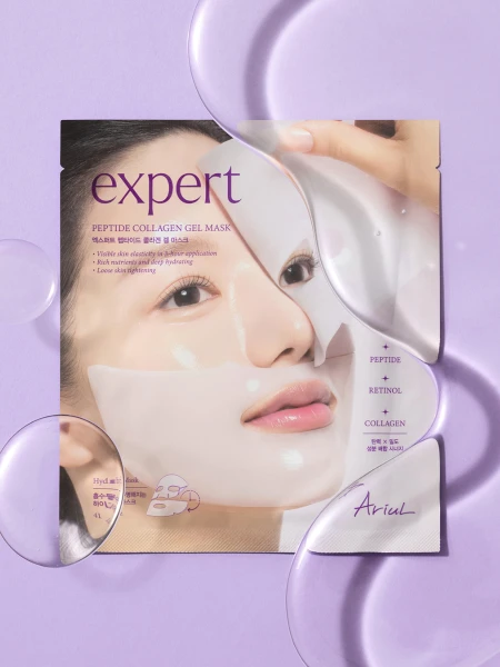 Разглаживающая гидрогелевая маска с коллагеном и пептидами Ariul Expert Peptide Collagen Gel Mask