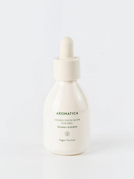 Пилинг-сыворотка с кислотами и экстрактом сливы AROMATICA Kakadu Youth Glow Vita Peel 10% AHA + 0.5% BHA