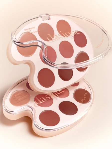 Универсальная кремовая палетка для губ и щёк Dasique Lip & Cheek Palette #01 Warm Coloring