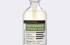 Успокаивающий гель для душа с ниацинамидом Derma Factory Niacinamide 10% Body Wash