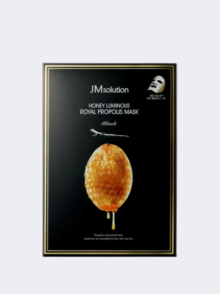 Восстанавливающая тканевая маска для лица с прополисом JMsolution Honey Luminous Royal Propolis Mask Восстанавливающая тканевая маска для лица с прополисом JMsolution Honey Luminous Royal Propolis Mask