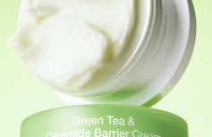 Барьерный капсульный крем с ПДРН и керамидами By Wishtrend Green Tea&Ceramide Barrier Cream