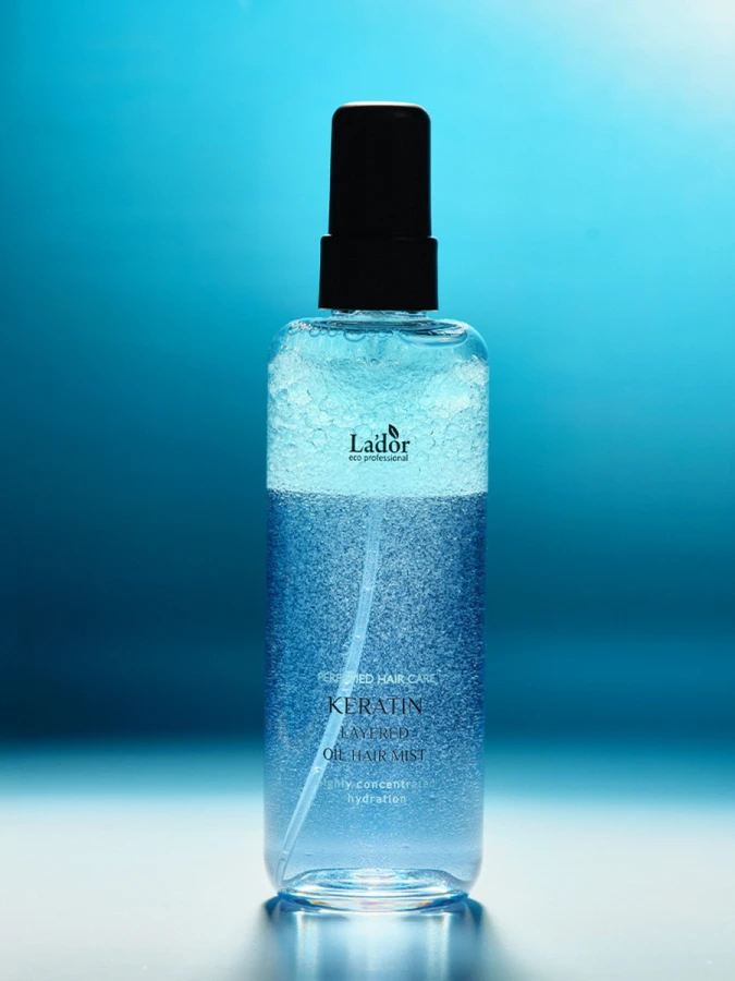 Парфюмированный двухфазный спрей для волос La’dor Keratin Layered Oil Hair Mist