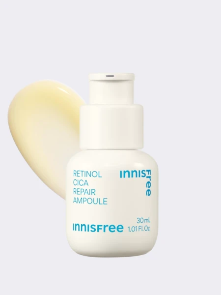 Успокаивающая сыворотка для лица с ретинолом и экстрактом центеллы innisfree Retinol Cica Repair Ampoule