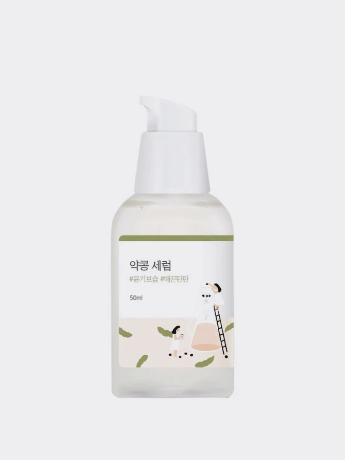 Питательная сыворотка для лица с экстрактом черной сои Round Lab Soybean Serum