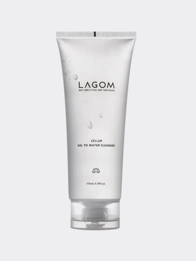 Мягкий гель для умывания с растительными экстрактами и гиалуроновой кислотой LAGOM Cellup Gel To Water Cleanser