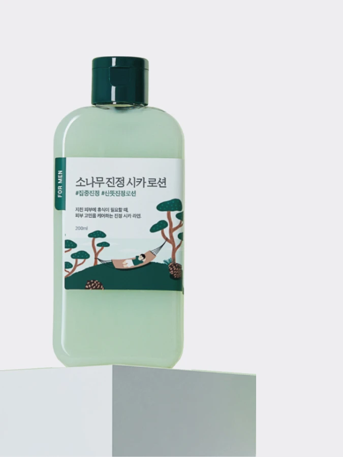 Противовоспалительный лосьон-эмульсия для мужчин с экстрактом сосны Round Lab For Men Pine Calming Cica Lotion