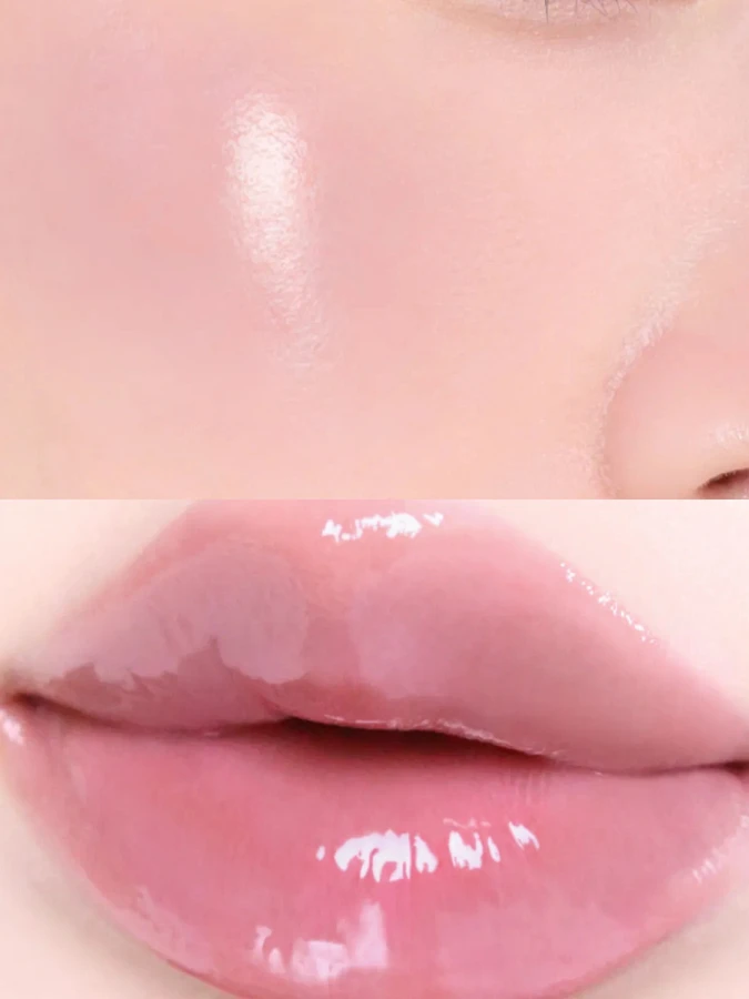 Набор: Оттеночное желе для губ и щёк + брелок fwee Lip&Cheek Glowy Jelly Pot JM03 Cream Tea Keyring Set