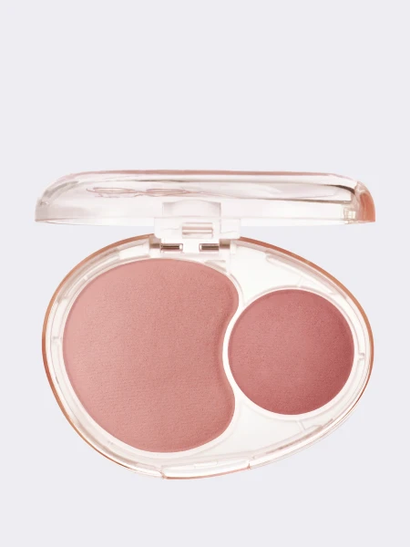 Двойные мягкие румяна с муссовой текстурой fwee Mellow Dual Blush RS01 Rosy Talk