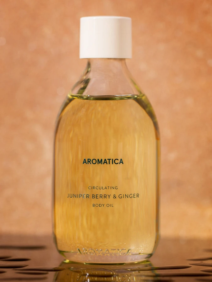 Массажное масло для тела с можжевельником и имбирем Aromatica Circulating Body Oil  Juniper & Gigner