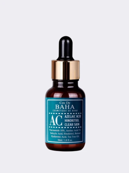 Сыворотка с азелаиновой кислотой и ниацинамидом Cos De BAHA  Azelaic Acid Hinokitiol Clear Skin Serum AC Сыворотка с азелаиновой кислотой и ниацинамидом Cos De BAHA  Azelaic Acid Hinokitiol Clear Skin Serum AC