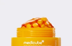 Осветляющий капсульный крем с экстрактом куркумы Medicube Kojic Acid Turmeric Vita Capsule Cream