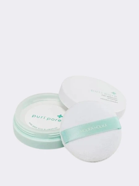 Рассыпчатая матирующая прозрачная пудра для лица Holika Holika Puri Pore No Sebum Powder Рассыпчатая матирующая прозрачная пудра для лица Holika Holika Puri Pore No Sebum Powder