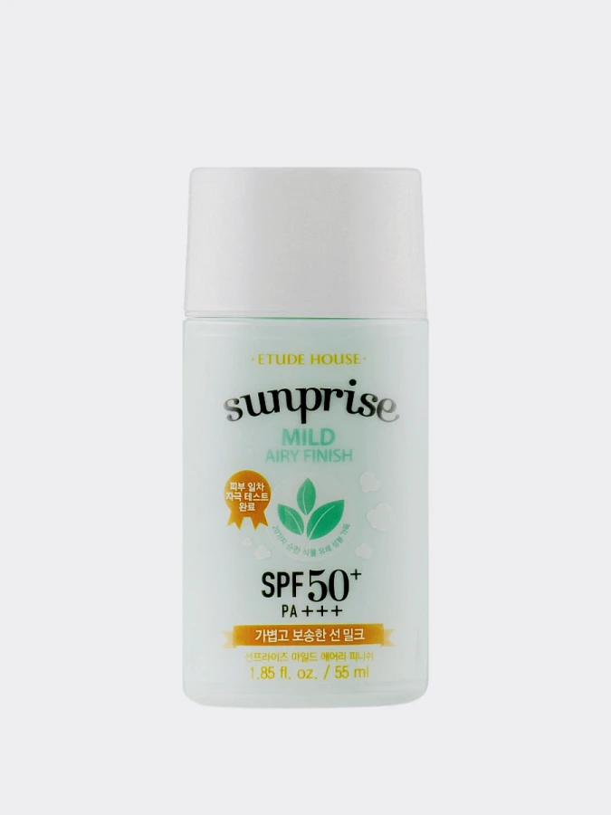 Легкий солнцезащитный флюид Etude House Sunprise Mild Airy Finish SPF50+ PA+++