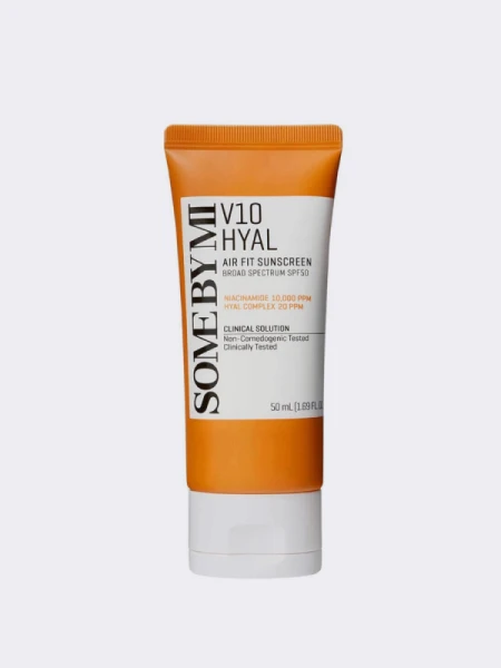 Солнцезащитный крем с витаминным комплексом Some By Mi V10 Hyal Air Fit Sunscreen SPF 50+ PA++++ Солнцезащитный крем с витаминным комплексом Some By Mi V10 Hyal Air Fit Sunscreen SPF 50+ PA++++