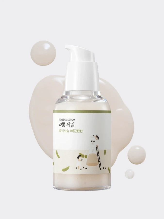 Питательная сыворотка для лица с экстрактом черной сои Round Lab Soybean Serum