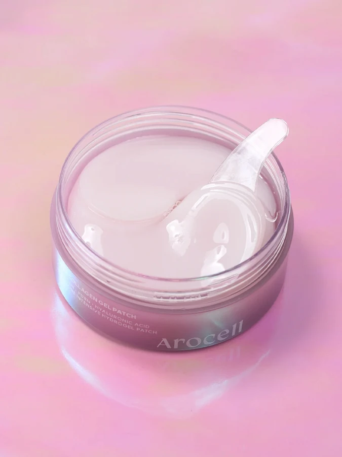 Разглаживающие патчи для век с ПДРН и коллагеном Arocell Super Collagen Gel Patch