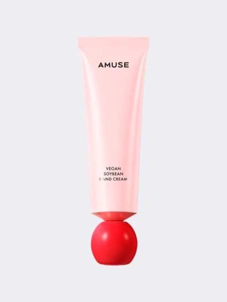 Увлажняющий крем для рук с ароматом персика AMUSE Vegan Soybean Handcream Love
