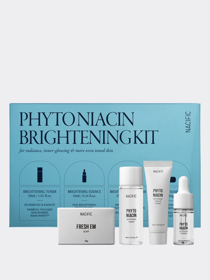 Набор осветляющих миниатюр для ровного тона кожи Nacific Phyto Niacin Brightening Kit