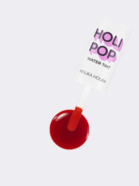 Водный тинт для губ в алом оттенке HOLIKA HOLIKA Holipop Water Tint 01 Tomato