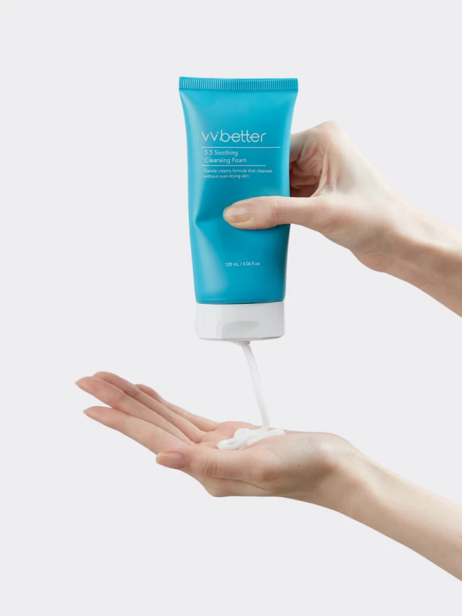 Успокаивающая пенка с растительными экстрактами VVBETTER pH5.5 Soothing Cleansing foam