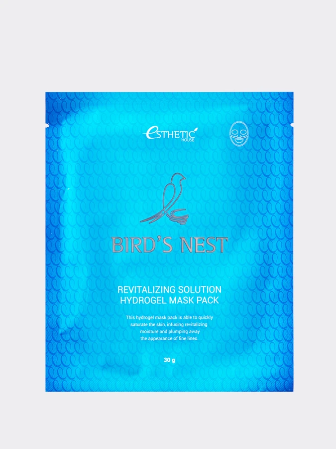 Гидрогелевая маска для лица c ласточкиным гнездом ESTHETIC HOUSE Birds Nest Revitalizing Solution Hydrogel Mask Pack