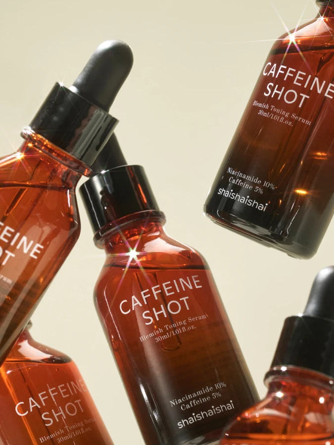 Тонизирующая сыворотка для лица с ниацинамидом и кофеином ShaiShaiShai Caffeine Shot Blemish Toning Serum