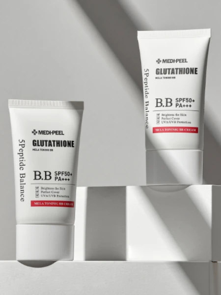 Тональный крем с глутатионом для сияния кожи MEDI-PEEL Bio-Intense Glutathione Mela Toning BB Cream SPF50+PA++++