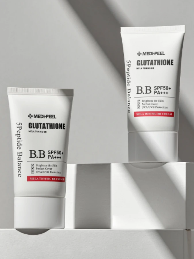 Крем ВВ с глутатионом для сияния кожи MEDI-PEEL Bio-Intense Glutathione Mela Toning BB Cream SPF50+PA++++