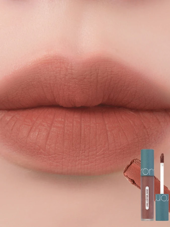 Вельветовый тинт с матовым финишем в бежевом нюдовом оттенке rom&nd Zero Velvet Tint 22 Grain Nude