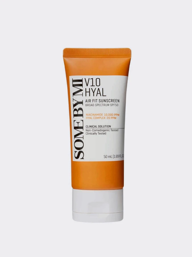 Солнцезащитный крем с витаминным комплексом Some By Mi V10 Hyal Air Fit Sunscreen SPF 50+ PA++++