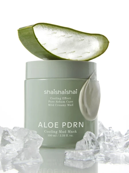 Освежающая глиняная маска с растительным ПДРН ShaiShaiShai Aloe PDRN Cooling Mud Mask