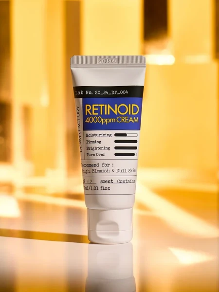 Усиленный интенсивный ночной крем для лица с ретиноидами Derma Factory Retinoid 4000ppm Cream