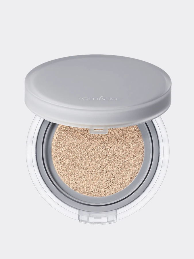 Тональное средство с матовым финишем в светлом бежевом оттенке rom&nd Nu Zero Cushion 02 Pure 21 SPF24 PA++
