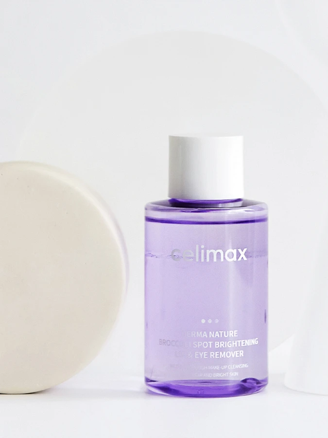 Средство для снятия макияжа Celimax Derma Nature Broccoli Spot Btightening Lip & Eye Remover