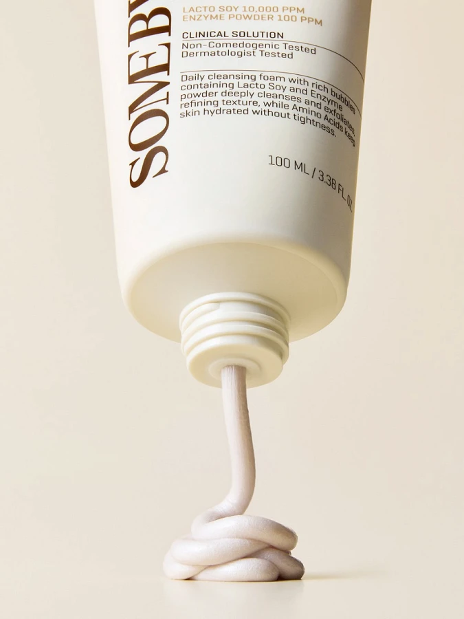 Глубокоочищающая пенка с ферментами соевого молока Some By Mi Lacto Soy Enzyme Deep Cleansing Foam