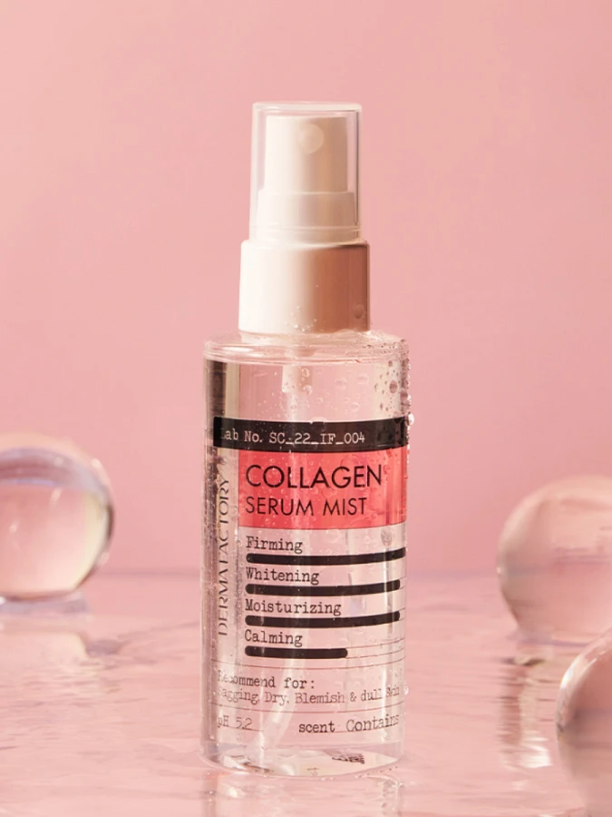 Увлажняющий мист для лица с коллагеном Derma Factory Collagen Serum Mist