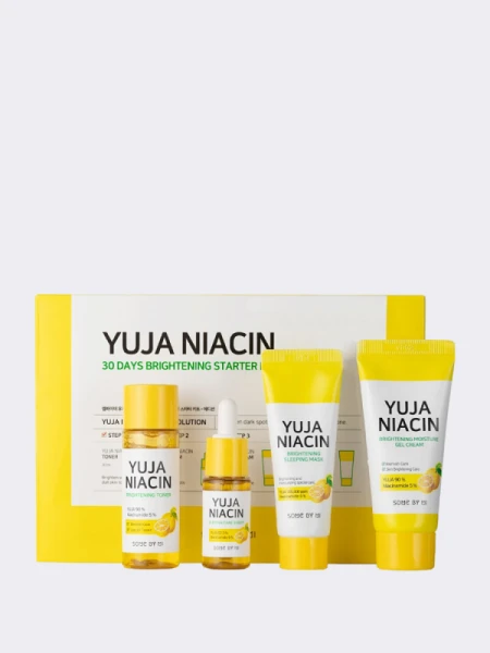 Набор миниатюр для выравнивания тона кожи с экстрактом юдзу и ниацинамидом Some By Mi Yuja Niacin 30Days Brightening Starter Kit